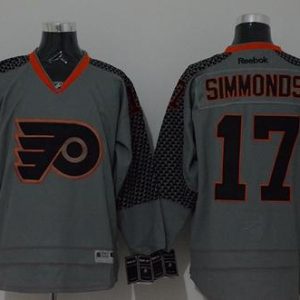 Flyers #17 Wayne Simmonds Charcoal Cross Check Fashion Stitched Jersey