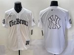 New York Yankees Team Big Logo White 'Gothic Legacy Edition' Vapor Premier Limited Stitched Jerseys