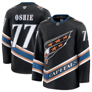Washington Capitals #77 TJ Oshie Black 2024-25 Alternate Stitched Jersey
