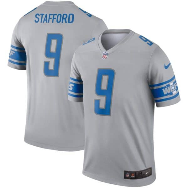 Detroit Lions Matthew Stafford Nike Gray Inverted Legend Jersey