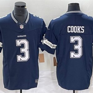 Dallas Cowboys #3 Brandin Cooks Navy 2023 F.U.S.E. Limited Stitched Jersey