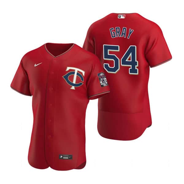 Minnesota Twins #54 Sonny Gray Red Flex Base Stitched Jersey