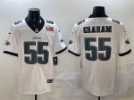 Philadelphia Eagles #55 Brandon Graham White 2025 Super Bowl LIX Patch New Vapor Untouchable Limited Stitched Jersey