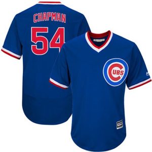 Cubs #54 Aroldis Chapman Blue Flexbase Authentic Collection Cooperstown Stitched Jersey
