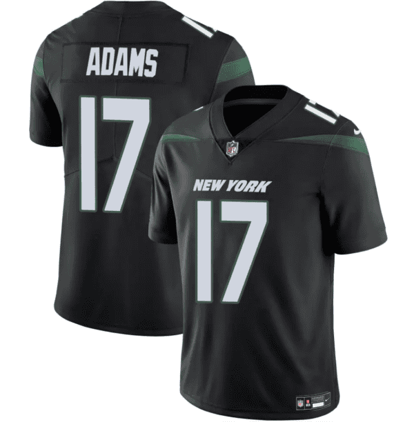 New York Jets #17 Davante Adams Black 2024 Vapor Untouchable Limited Stitched Jersey