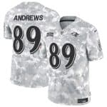 Baltimore Ravens #89 Mark Andrews 2024 F.U.S.E. Arctic Camo Salute To Service Limited Stitched Jersey