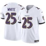 Baltimore Ravens #25 Tre'Davious White White 2023 F.U.S.E. Vapor Limited Jersey