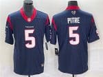 Houston Texans #5 Jalen Pitre Navy Vapor Untouchable Limited Stitched Jersey