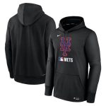 New York Mets Black Collection Performance Pullover Hoodie