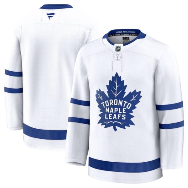 Toronto Maple Leafs Blank White 2024-25 Away Stitched Jersey