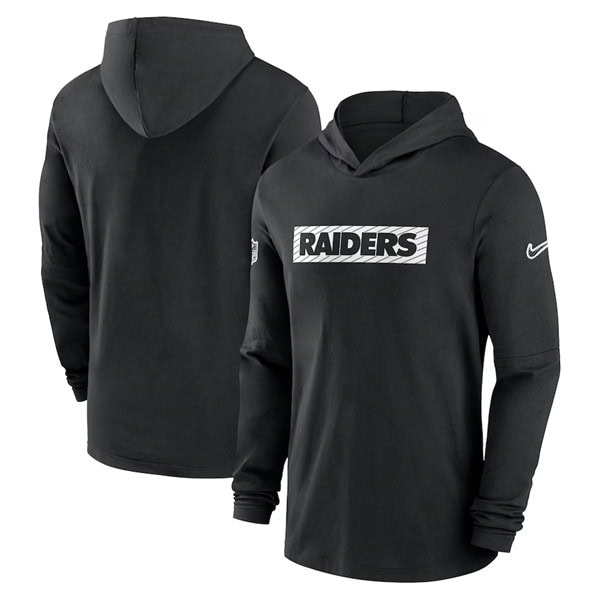 Las Vegas Raiders Black Sideline Performance Hoodie