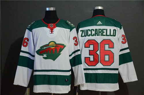 Minnesota Wild #36 Mats Zuccarello White Stitched Jersey