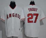 Angels Of Anaheim #27 Mike Trout White New Cool Base Stitched Jersey