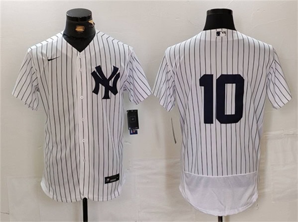 New York Yankees #10 Phil Rizzuto White Flex Base Stitched Jersey