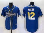 Los Angeles Rams #12 Puka Nacua Royal Cool Base Stitched Jersey