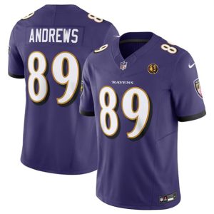 Baltimore Ravens #89 Mark Andrews Purple 2023 F.U.S.E. With John Madden Patch Vapor Limited Jersey