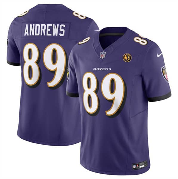 Baltimore Ravens #89 Mark Andrews Purple 2023 F.U.S.E. With John Madden Patch Vapor Limited Jersey