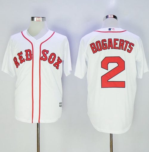Red Sox #2 Xander Bogaerts White New Cool Base Stitched Jersey