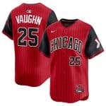 Chicago White Sox #25 Andrew Vaughn Red Black 2025 City Connect Limited Stitched Jersey