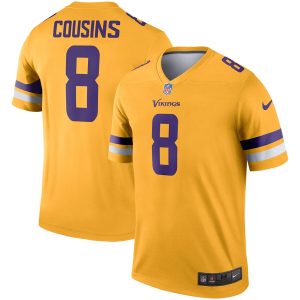 Minnesota Vikings #8 8 Kirk Cousins Gold Inverted Legend Jersey