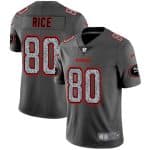 San Francisco 49ers #80 Jerry Rice 2019 Gray Fashion Static Limited Stitched Jersey