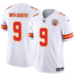 Kansas City Chiefs #9 JuJu Smith-Schuster White 2023 F.U.S.E. Vapor Untouchable Limited Stitched Jersey