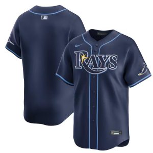 Tampa Bay Rays Blank Navy Away Limited Stitched Jersey