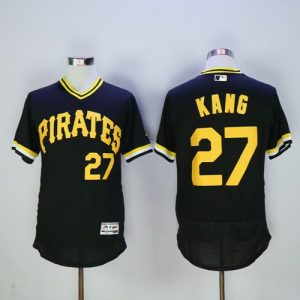 Pirates #27 Jung-Ho Kang Black Flexbase Authentic Collection Cooperstown Stitched Jersey