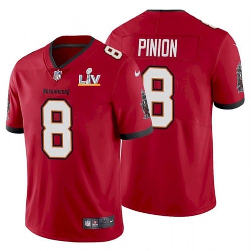 Tampa Bay Buccaneers #8 Bradley Pinion Red 2021 Super Bowl LV Limited Stitched Jersey