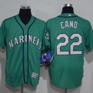 Mariners #22 Robinson Cano Green Flexbase Authentic Collection Stitched Jersey