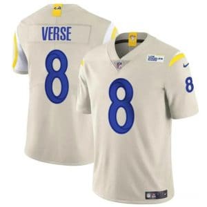 Los Angeles Rams #8 Jared Verse Bone 2024 Draft Vapor Untouchable Stitched Jersey