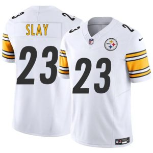 Pittsburgh Steelers #23 Darius Slay White 2025 F.U.S.E. Vapor Limited Football Stitched Jersey