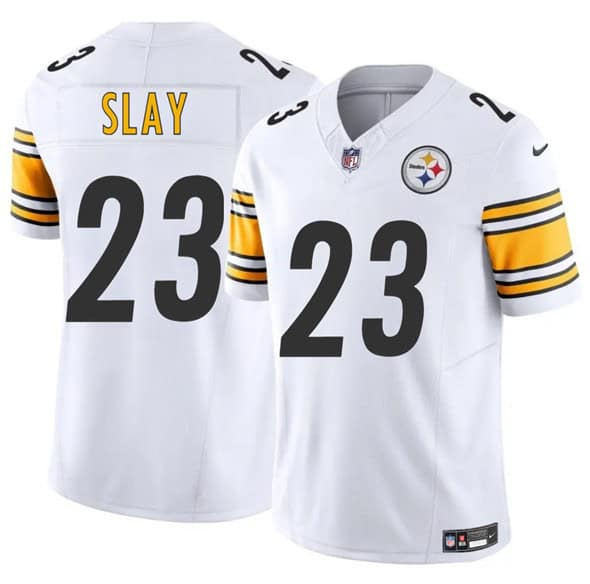 Pittsburgh Steelers #23 Darius Slay White 2025 F.U.S.E. Vapor Limited Football Stitched Jersey