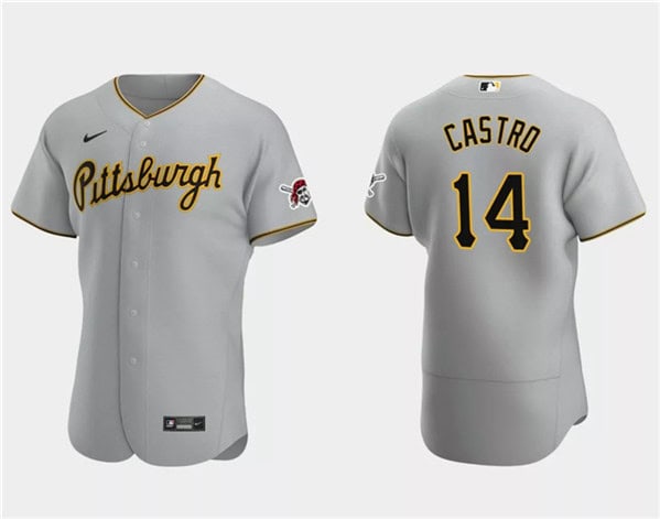Pittsburgh Pirates #14 Rodolfo Castro Gray Flex Base Stitched Jersey
