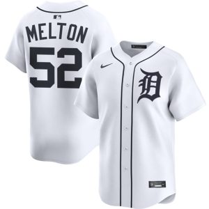 Detroit Tigers #52 Troy Melton White 2024 Home Limited Stitched Jersey