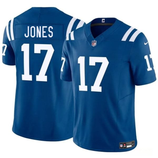 Indianapolis Colts #17 Daniel Jones Blue 2025 F.U.S.E. Vapor Limited Stitched Jersey