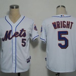 New York Mets #5 David Wright White Cool Base Stitched Jersey