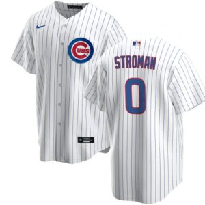 Chicago Cubs #0 Marcus Stroman White Cool Base Stitched Baseball Jersey