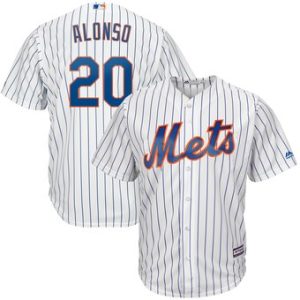 New York Mets #20 Pete Alonso White 2019 Cool Base Stitched Jersey