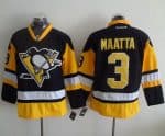 Penguins #3 Olli Maatta Black Alternate Stitched Jersey