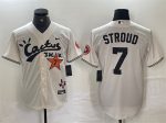 Houston Astros #7 C.J. Stroud Cream Cactus Jack Vapor Premier Limited Stitched Jersey