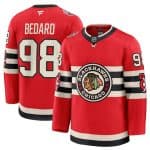 Chicago Blackhawks #98 Connor Bedard Red 2024-25 Winter Classic Stitched Jersey