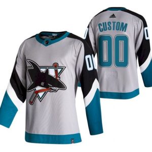 San Jose Sharks Custom Name Number Size 2021 White NHL Stitched Jersey