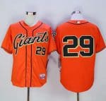 Giants #29 Jeff Samardzija Orange Alternate Cool Base Stitched Jersey