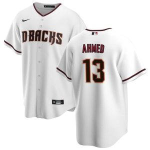 Arizona Diamondbacks #13 Nick Ahmed White Cool Base Stitched Jersey