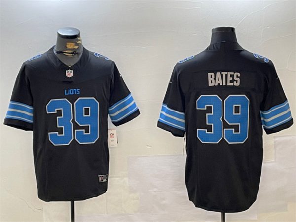 Detroit Lions #39 Jake Bates Black 2024 F.U.S.E. 2nd Alternate Vapor Limited Stitched Jersey