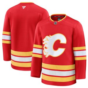 Calgary Flames Blank Red 2024-25 Home Stitched Jersey