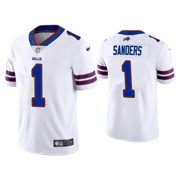 Buffalo Bills #1 Emmanuel Sanders White Vapor Untouchable Limited Stitched Jersey