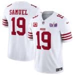 San Francisco 49ers #19 Deebo Samuel White 2024 F.U.S.E. Super Bowl LVIII Patch And 1-Star C Patch Vapor Untouchable Limited Stitched Jersey