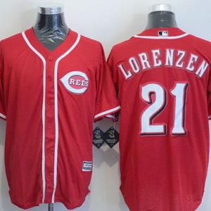 Reds #21 Michael Lorenzen Red New Cool Base Stitched Jersey